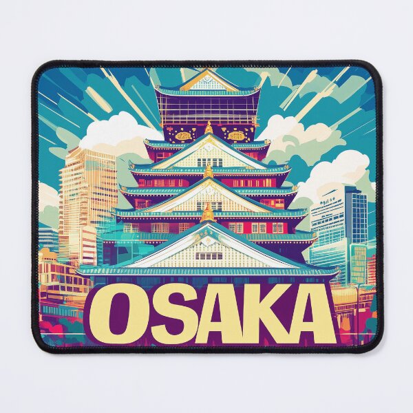 Item preview, Stunning Osaka Japan Artwork – Iconic Landmarks & Vibrant Cityscape Wall Art designed and sold by nomiraclehere.