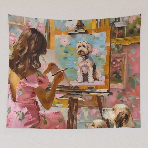 Item preview, Grandmillennial art, A portrait of a friend designed and sold by SophieClimaArt.