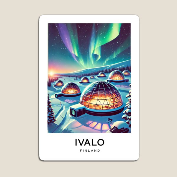 Item preview, IVALO FINLAND - Digital Art Poster designed and sold by TravelMarvel.