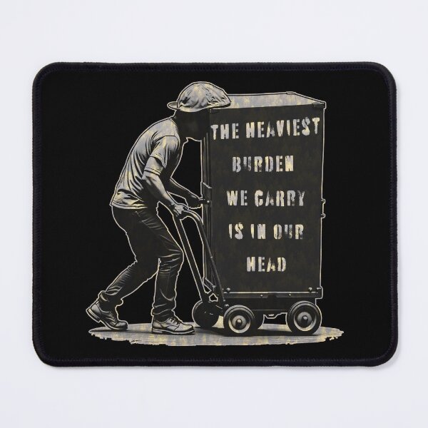 Item preview, Heaviest Burden Mental Health Awareness Deep Thought designed and sold by janastefa.