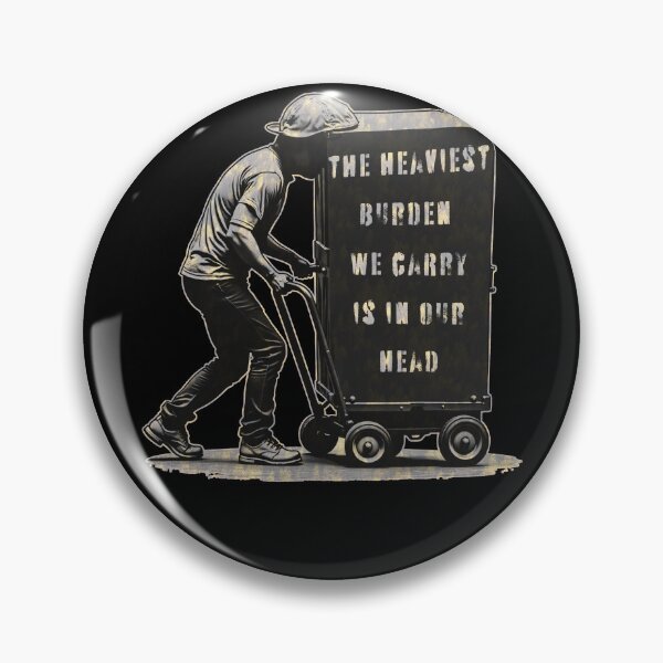 Item preview, Heaviest Burden Mental Health Awareness Deep Thought designed and sold by janastefa.