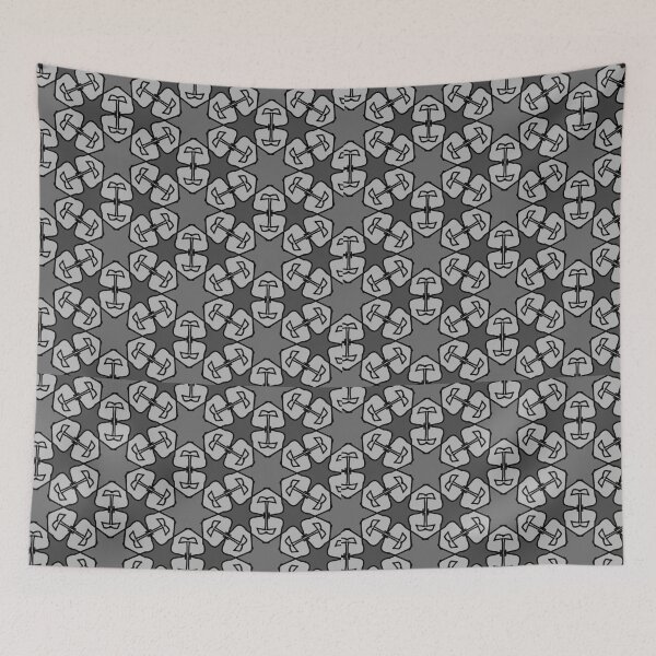 Item preview, Monochrome tile seamless pattern  designed and sold by Ryslissa.