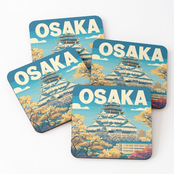 Item preview, Stunning Osaka Japan Artwork – Iconic Landmarks & Vibrant Cityscape Wall Art designed and sold by nomiraclehere.