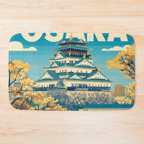 Item preview, Stunning Osaka Japan Artwork – Iconic Landmarks & Vibrant Cityscape Wall Art designed and sold by nomiraclehere.
