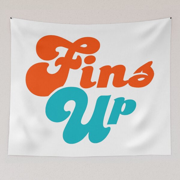 Item preview, Fins Up, Miami Football design designed and sold by FanSwagUnltd.