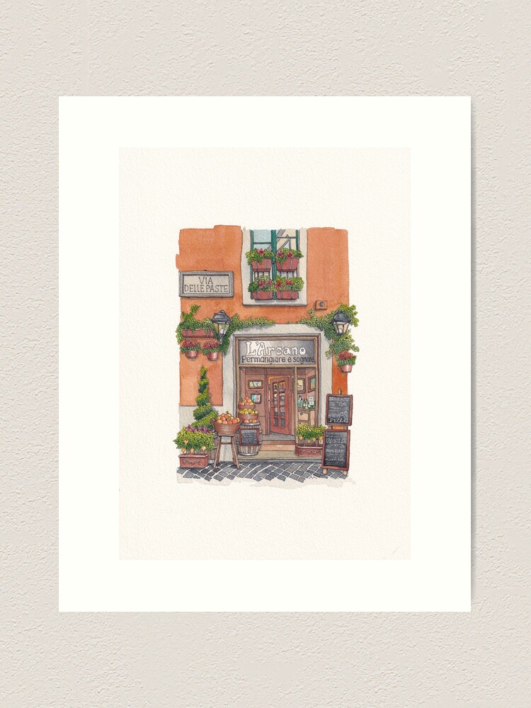 Thumbnail 2 of 3, Art Print, Urban Anna Studio - Restaurant L'Arcano in Rome designed and sold by UrbanAnnaStudio.
