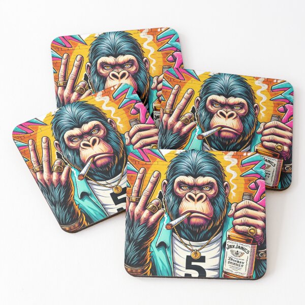 Item preview, Gorilla Rebellion with Whiskey and Smoke designed and sold by BaaBoom13.