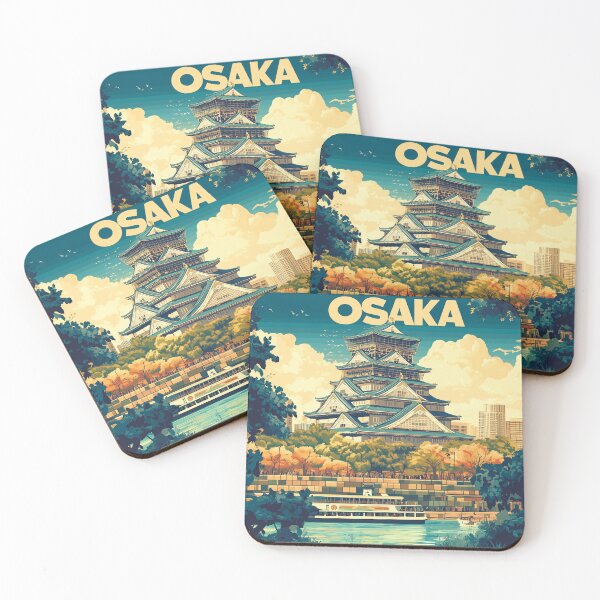 Item preview, Stunning Osaka Japan Artwork – Iconic Landmarks & Vibrant Cityscape Wall Art designed and sold by nomiraclehere.