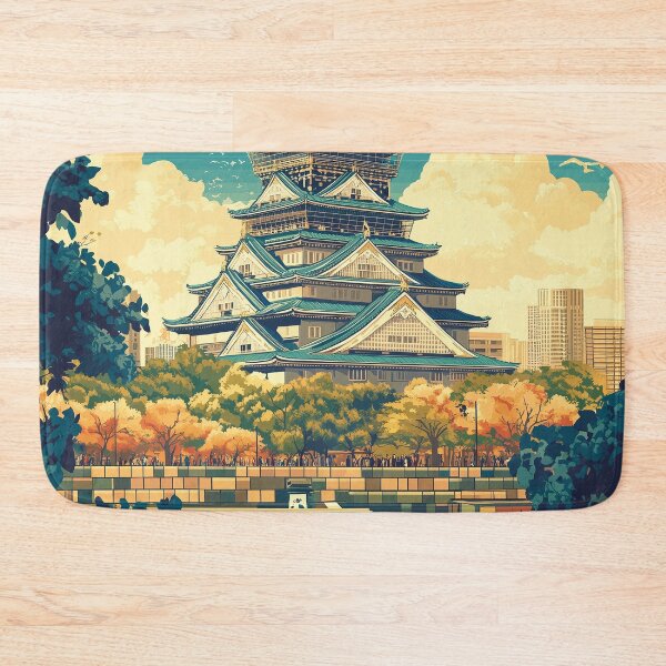 Item preview, Stunning Osaka Japan Artwork – Iconic Landmarks & Vibrant Cityscape Wall Art designed and sold by nomiraclehere.
