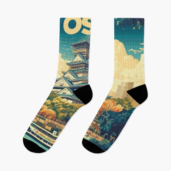 Item preview, Stunning Osaka Japan Artwork – Iconic Landmarks & Vibrant Cityscape Wall Art designed and sold by nomiraclehere.