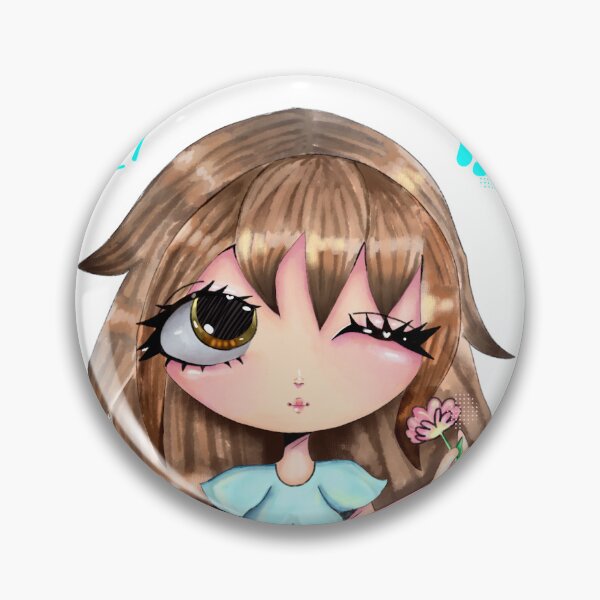 Item preview, Garota fofa com uma flor designed and sold by HtppsGabyCute.