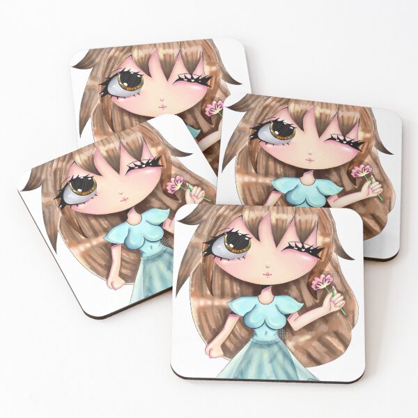 Item preview, Garota fofa com uma flor designed and sold by HtppsGabyCute.