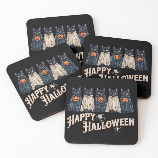 Item preview, Funny Halloween design with cats Happy Halloween designed and sold by VariousGoodies.