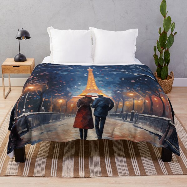 Item preview, Couple In The Snow At Night In Paris designed and sold by Rtymer.