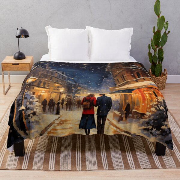 Item preview, Couple In The Snow At Night In Paris designed and sold by Rtymer.
