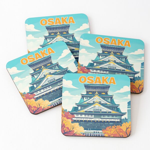Item preview, Stunning Osaka Japan Artwork – Iconic Landmarks & Vibrant Cityscape Wall Art designed and sold by nomiraclehere.