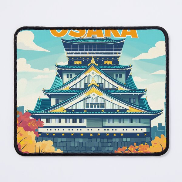 Item preview, Stunning Osaka Japan Artwork – Iconic Landmarks & Vibrant Cityscape Wall Art designed and sold by nomiraclehere.