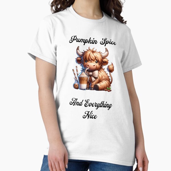 Item preview, Pumkin Spice and Everything Nice Highland Cow designed and sold by Jzallar.