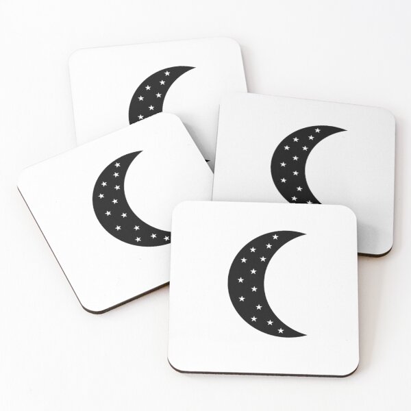 Item preview, Black moon with white stars aesthetic designed and sold by ElizabethCoelho.