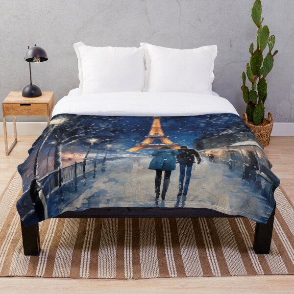 Item preview, Couple In The Snow At Night In Paris designed and sold by Rtymer.