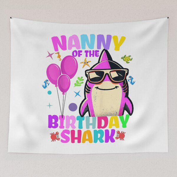 Item preview, Nanny of the Birthday Shark Matching Family Party designed and sold by BASKF.