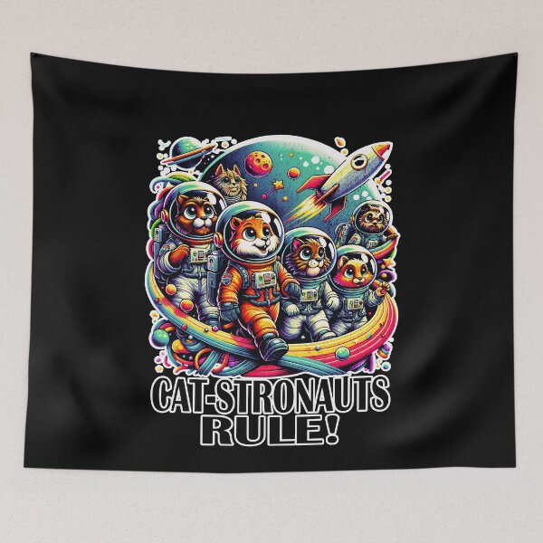 Item preview, Catstronauts Rule! Space Adventure Cat Crew Design designed and sold by Taans-Creation.