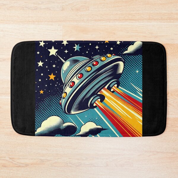 Item preview, Retro Spaceship Pop Art Style designed and sold by artofuniverse.