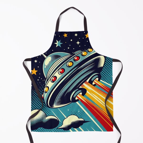 Item preview, Retro Spaceship Pop Art Style designed and sold by artofuniverse.