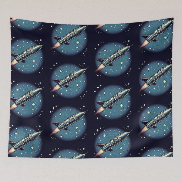 Item preview, Retro Spaceship Pop Art Style designed and sold by artofuniverse.