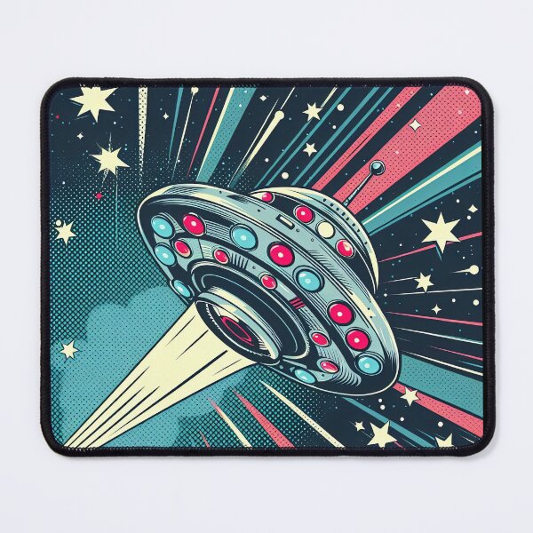 Item preview, Retro Spaceship Pop Art Style designed and sold by artofuniverse.