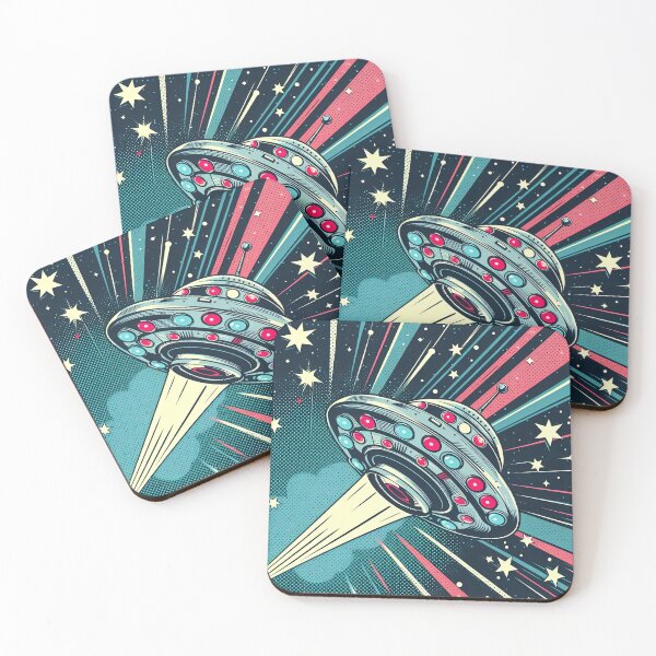 Item preview, Retro Spaceship Pop Art Style designed and sold by artofuniverse.