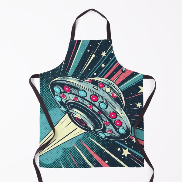 Item preview, Retro Spaceship Pop Art Style designed and sold by artofuniverse.