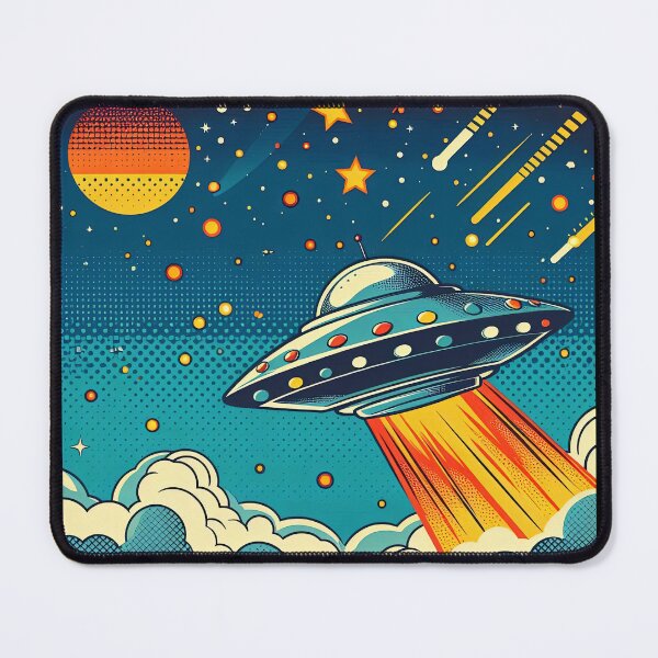 Item preview, Retro Spaceship Pop Art Style designed and sold by artofuniverse.