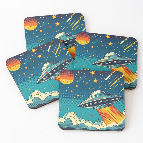 Item preview, Retro Spaceship Pop Art Style designed and sold by artofuniverse.