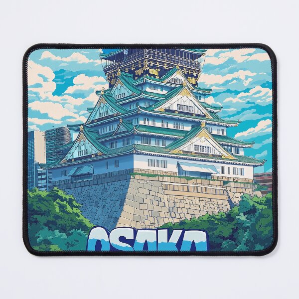 Item preview, Stunning Osaka Japan Artwork – Iconic Landmarks & Vibrant Cityscape Wall Art designed and sold by nomiraclehere.