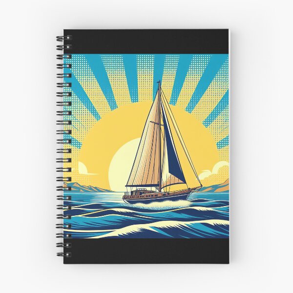 Item preview, Sailboat Pop Art Style designed and sold by artofuniverse.