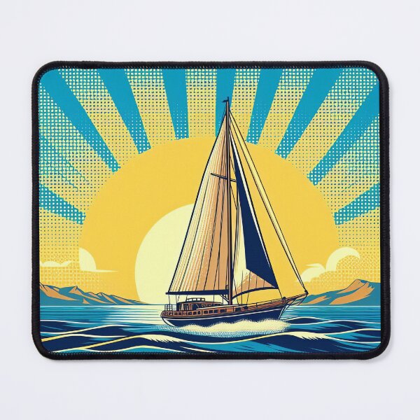 Item preview, Sailboat Pop Art Style designed and sold by artofuniverse.