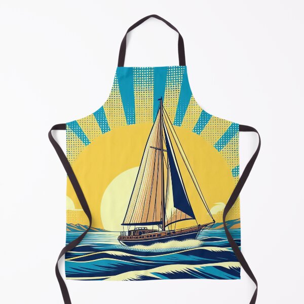 Artikelvorschau, Segelboot-Pop-Art-Stil entworfen und verkauft von artofuniverse.