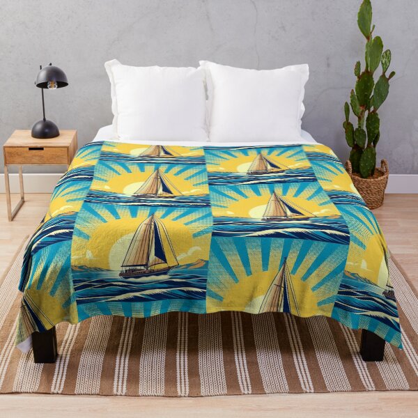 Item preview, Sailboat Pop Art Style designed and sold by artofuniverse.