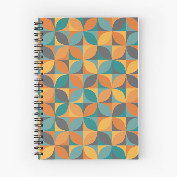 Item preview, Retro 70s circles mosaic pattern orange teal designed and sold by Dana Du.