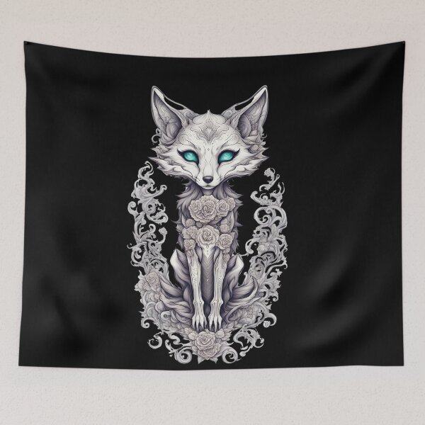 Item preview, Mystical Fox and Skeleton Artwork designed and sold by Mechanical-Artt.