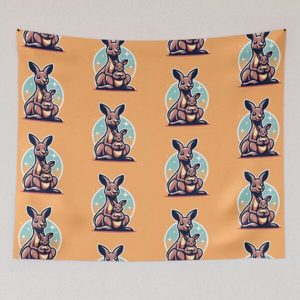 Item preview, Kangaroo Pop Art Style designed and sold by artofuniverse.