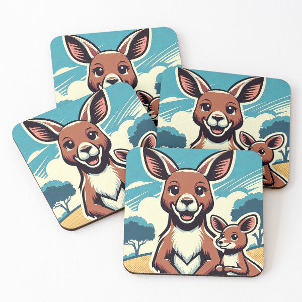 Item preview, Kangaroo Pop Art Style designed and sold by artofuniverse.