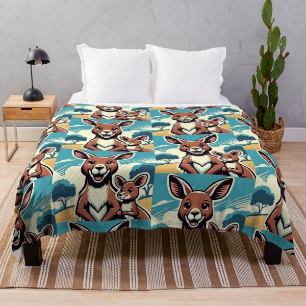 Item preview, Kangaroo Pop Art Style designed and sold by artofuniverse.