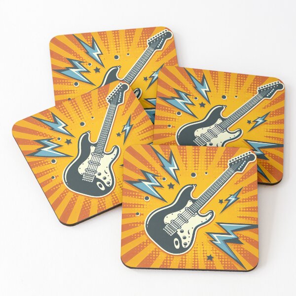Item preview, Electric Guitar Pop Art Style designed and sold by artofuniverse.