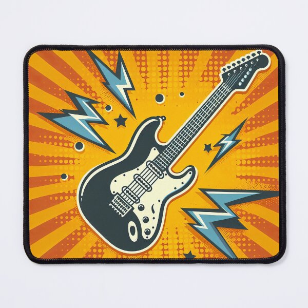 Item preview, Electric Guitar Pop Art Style designed and sold by artofuniverse.