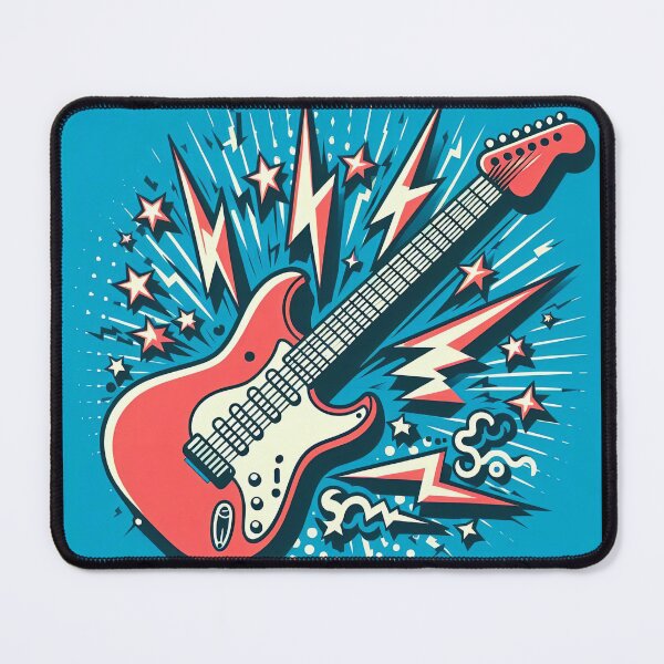 Item preview, Electric Guitar Pop Art Style designed and sold by artofuniverse.