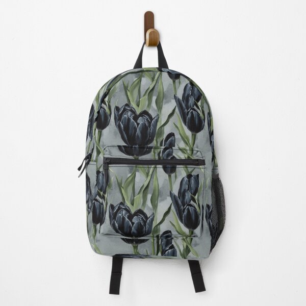 Item preview, Black Tulips Floral Pattern designed and sold by FlowerMeFlorals.