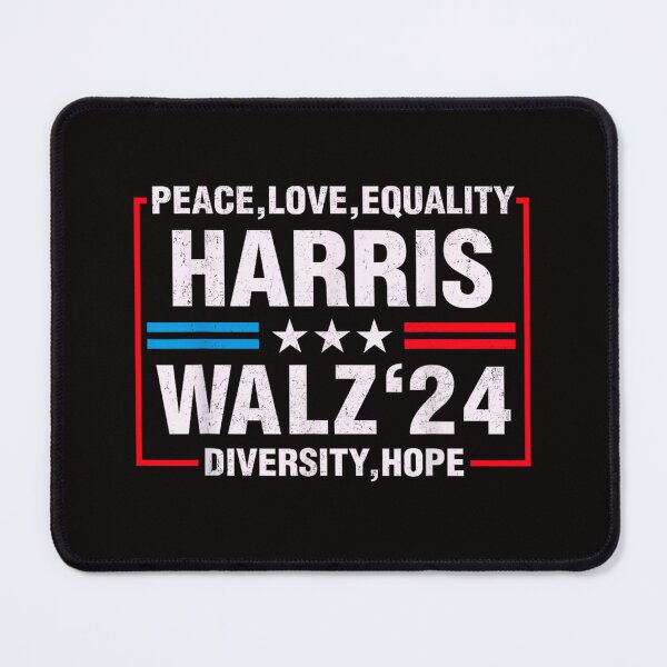 Item preview, Peace Love Equality Harris Walz 24 designed and sold by J-C-K-C.