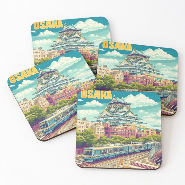 Item preview, Stunning Osaka Japan Artwork – Iconic Landmarks & Vibrant Cityscape Wall Art designed and sold by nomiraclehere.
